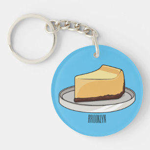 Darstellung des Cartoon Cheesecake Schlüsselanhänger