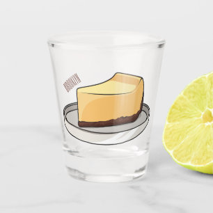 Darstellung des Cartoon Cheesecake Schnapsglas