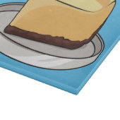 Darstellung des Cartoon Cheesecake Schneidebrett (Ecke)