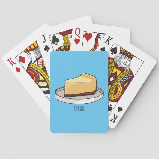 Darstellung des Cartoon Cheesecake Spielkarten (Rückseite)