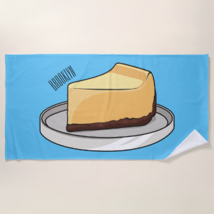 Darstellung des Cartoon Cheesecake Strandtuch