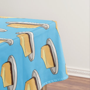 Darstellung des Cartoon Cheesecake Tischdecke