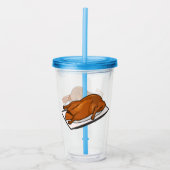 Darstellung des Cartoon der Ente Acryltrinkbecher (Vorderseite)