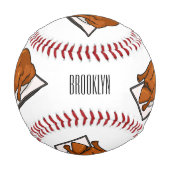 Darstellung des Cartoon der Ente Baseball (Vorderseite)