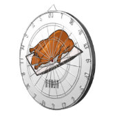 Darstellung des Cartoon der Ente Dartscheibe (Vorderseite rechts)