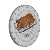 Darstellung des Cartoon der Ente Dartscheibe (Vorderseite Links)