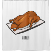 Darstellung des Cartoon der Ente Duschvorhang (Vorderseite)