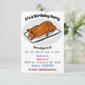 Darstellung des Cartoon der Ente Einladung (Stehend Vorderseite)