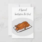 Darstellung des Cartoon der Ente Einladung (Rückseite)