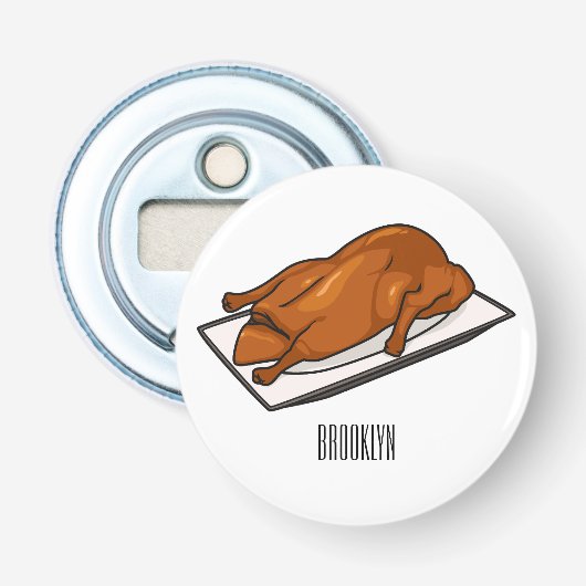 Darstellung des Cartoon der Ente Flaschenöffner (Vorderseite)