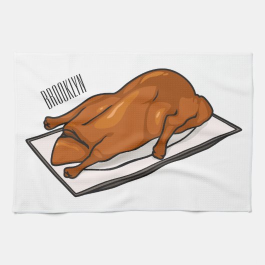 Darstellung des Cartoon der Ente Geschirrtuch (Horizontal)