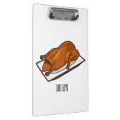 Darstellung des Cartoon der Ente Klemmbrett (Rechts)