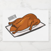 Darstellung des Cartoon der Ente Lebensmitteletikett (Einzelnes Label)