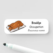 Darstellung des Cartoon der Ente Namensschild (Beispiel)