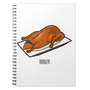 Darstellung des Cartoon der Ente Notizblock