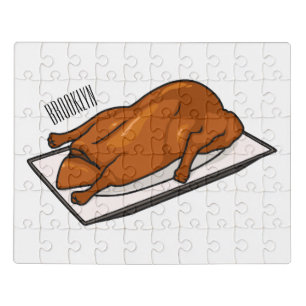 Darstellung des Cartoon der Ente Puzzle