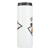 Darstellung des Cartoon der Ente Thermosbecher (Rückseite)