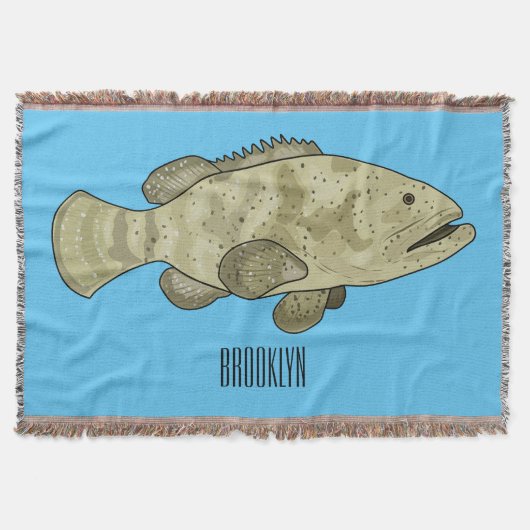 Darstellung des Cartoon des Groupers Decke (Vorderseite)