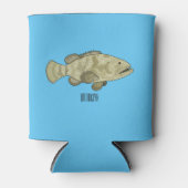 Darstellung des Cartoon des Groupers Dosenkühler (Vorderseite)