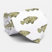 Darstellung des Cartoon des Groupers Krawatte (Gerollt)