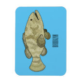 Darstellung des Cartoon des Groupers Magnet (Vertikal)