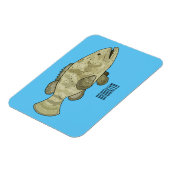 Darstellung des Cartoon des Groupers Magnet (Linke Seite)