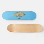 Darstellung des Cartoon des Groupers Skateboard (Horizontal)