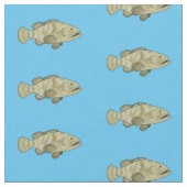 Darstellung des Cartoon des Groupers Stoff (Nahaufnahme)