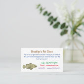 Darstellung des Cartoon des Groupers Visitenkarte (Stehend Vorderseite)