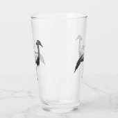 Darstellung des Cartoon des Kranichs Glas (Links)