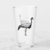 Darstellung des Cartoon des Kranichs Glas (Vorderseite)