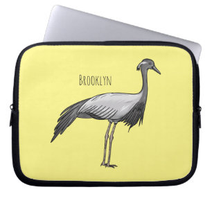Darstellung des Cartoon des Kranichs Laptopschutzhülle