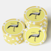 Darstellung des Cartoon des Kranichs Pokerchips (Stapel)