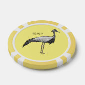 Darstellung des Cartoon des Kranichs Pokerchips (Einzeln)