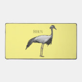 Darstellung des Cartoon des Kranichs Schreibtischunterlage (Vorderseite)