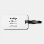 Darstellung des Cartoon eines Elephanten-Fußballsp Gepäckanhänger (Rückseite horizontal)