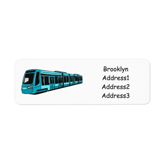 Darstellung des Cartoon elektrischer Lokomotive (Vorne)