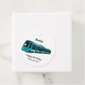 Darstellung des Cartoon elektrischer Lokomotive Geschenkanhänger (Beispiel)