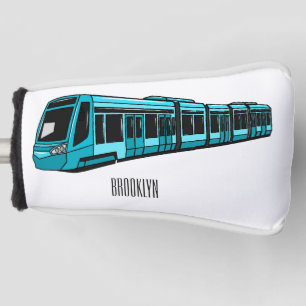 Darstellung des Cartoon elektrischer Lokomotive Golf Headcover