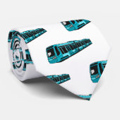 Darstellung des Cartoon elektrischer Lokomotive Krawatte (Gerollt)