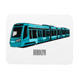 Darstellung des Cartoon elektrischer Lokomotive Magnet