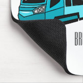 Darstellung des Cartoon elektrischer Lokomotive Mousepad (Ecke)