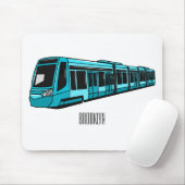 Darstellung des Cartoon elektrischer Lokomotive Mousepad (Mit Mouse)