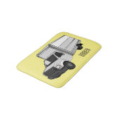 Darstellung des Cartoon im Box-LKW Badematte (Schrägansicht)