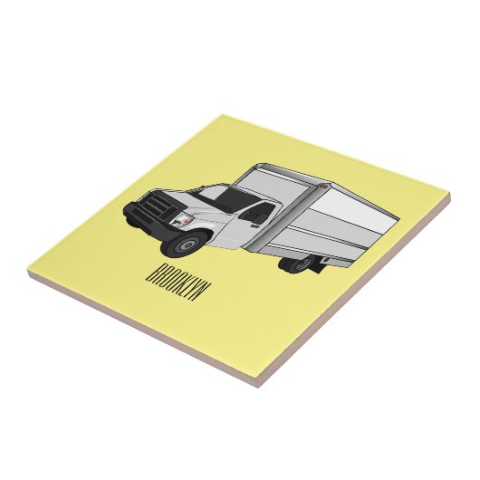 Darstellung des Cartoon im Box-LKW Fliese (Seite)