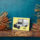 Darstellung des Cartoon im Box-LKW Fotoplatte (Seite)