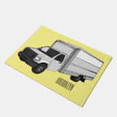 Darstellung des Cartoon im Box-LKW Fußmatte (Schrägansicht)