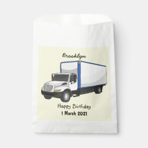 Darstellung des Cartoon im Box-LKW Geschenktütchen