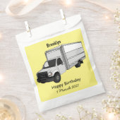 Darstellung des Cartoon im Box-LKW Geschenktütchen (Ausgeschnitten)