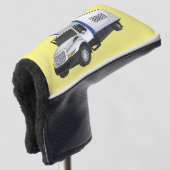 Darstellung des Cartoon im Box-LKW Golf Headcover (3/4 Vorderseite)